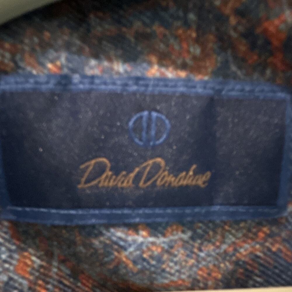 Patrick‎ Dorsanee XXL Woven Paisley Button-Up Shirt Blue Brown Long Sleeve - Picture 2 of 4